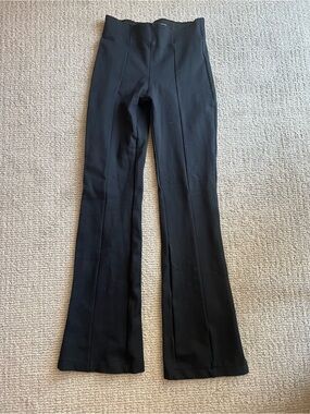 Abercrombie & Fitch Black High-Rise Flare Pants